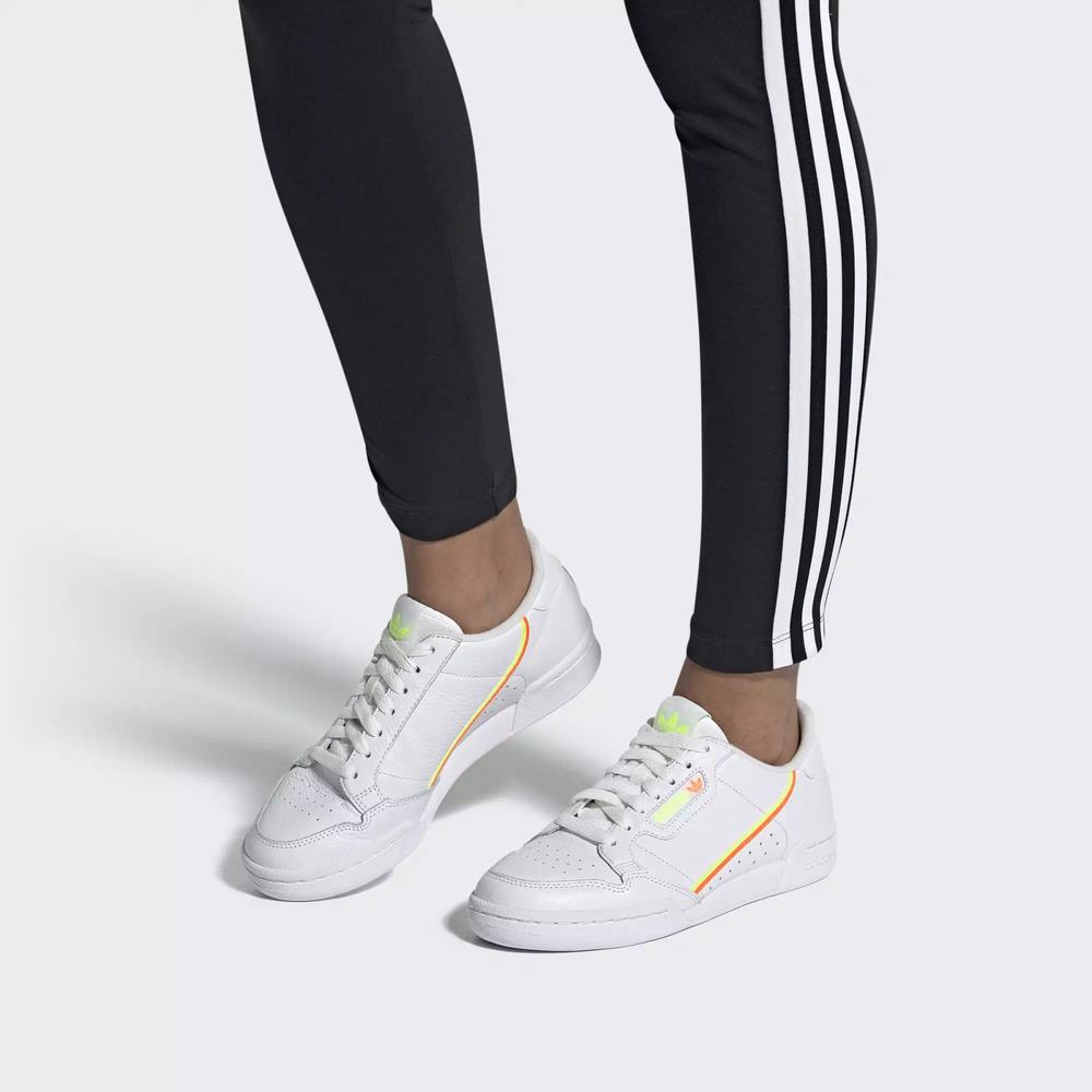 Adidas Continental 80 W Tenis Blancos Para Mujer (MX-90272)